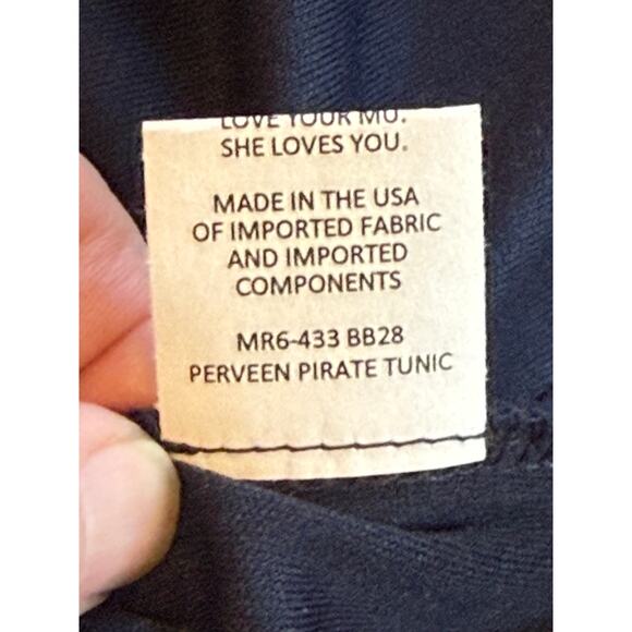 Show Me Your Mumu Top Women XS Black Perveen Pirate Floral Office Work Preppy‎ - Picture 7 of 8